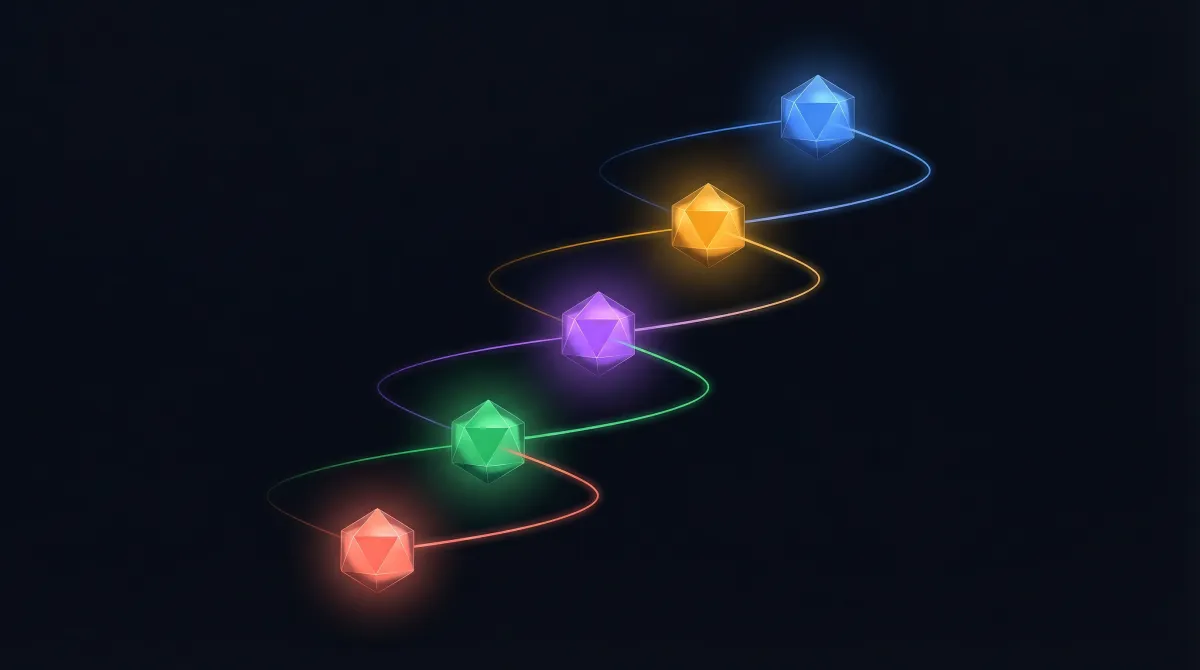 Abstract illustration of answer engine optimization